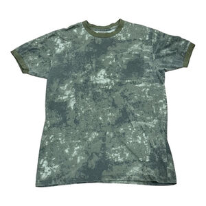 Dakota Shirt Mens Medium Green Camo Pocket Short Sleeve Crewneck Casual Tee